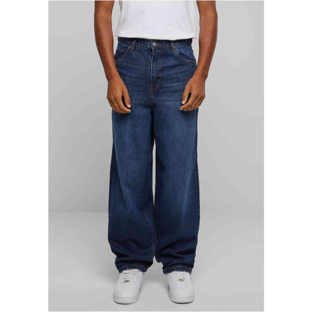 Urban Classics - Heavy Ounce Baggy Fit Jeans Wijde broek - Donkerblauw